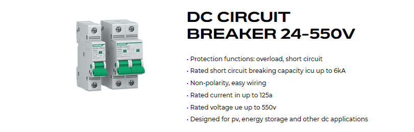 DC Circuit Breaker 24V–550V 1